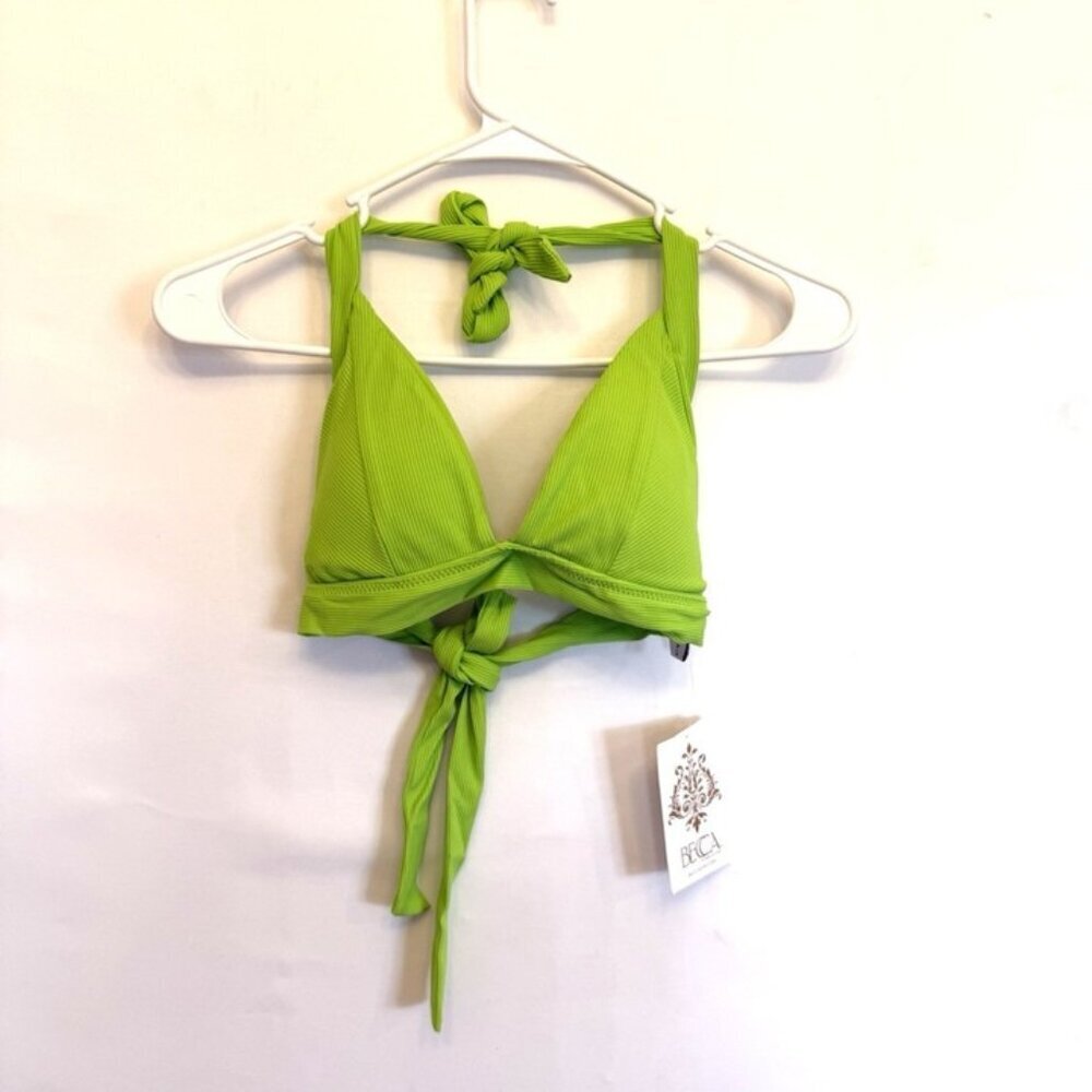 Becca Women’s Green Triangle Bikini Top Padded Size L